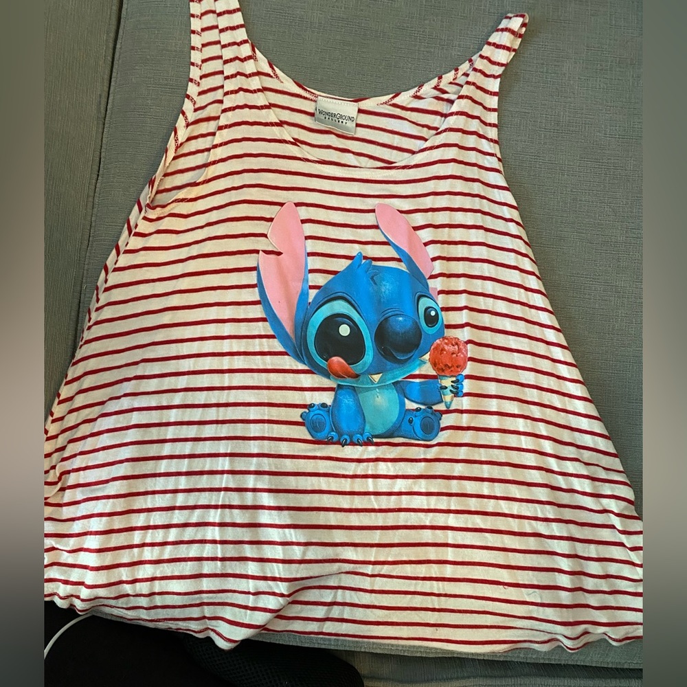 Authentic Disney Stitch tank. Wonderground, size small